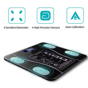 Báscula Electrónica de Control de Dieta con Registro de Datos de Aplicaciones, Distribución de Nutrición, Vidrio Templado, para Ejercicio y Control de Peso - Product Image 4