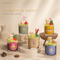 Bougie parfumée artisanale en verre, style dessert mignon, design crème fouettée, bougie cadeau, fabricant OEM, étiquette privée