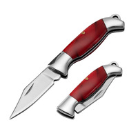 Couteau de poche pliant vintage personnalisé en usine, mini-outil de coupe en acier inoxydable, pour camping en extérieur, réparation, porte-clés, pendentif, gadget EDC