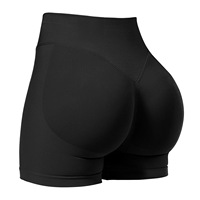 Shorts de yoga et de fitness pour femmes, Premium, sans couture, taille haute, Code Bule, personnalisés, respirants, effet push-up et froncé pour les fesses