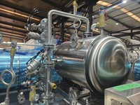 Stérilisateur automatique à autoclave pour emballages souples, bouteilles, bocaux, aliments en conserve, conception horizontale, acier inoxydable 304