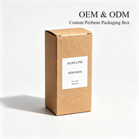 Boîtes de parfum vides de 100 ml, boîte en papier kraft, emballage personnalisé pour flacon de 50 ml et 100 ml