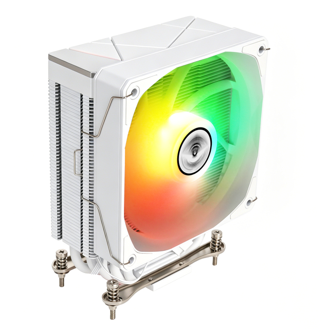 Hot Sale White ARGB CPU Cooler with 3-Pin Copper Heatsink for AM4 AM5 LGA115X 1200 1700 1851 Gaming PCs