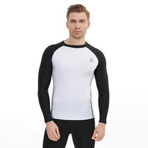 Long Sleeve Quick Dry <strong>Rash</strong> <strong>Vest</strong> Chlorine Resistant Rashie UPF50+ Men <strong>Thermal</strong> <strong>Rash</strong> Guard - Product Image 3