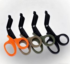 Ciseaux EMT pour camping, randonnée, escalade - Outil de coupe de bandages d'urgence en acier robuste et étanche pour la survie en milieu sauvage et les excursions - Product Image 1