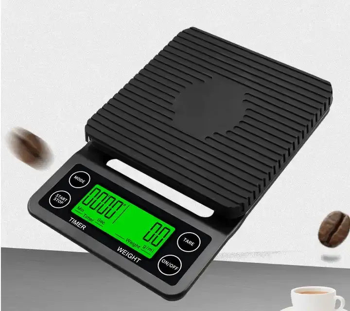 Changxie新しい3kg/0.1g風袋機能付きコーヒータイマーユニットデジタルキッチンスケール多機能フードスケール