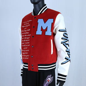 Manteaux pour hommes Combinaison de course <span class=keywords><strong>Ferrari</strong></span> Team Riding Suit Loose Casual Motorcycle Coton Vêtements Brodés Vestes pour hommes - Product Image 4