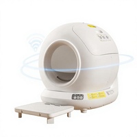 Kotak Pasir Kucing Otomatis Pintar dengan Sensor Radar Microwave, Interaksi Aplikasi, Desain Anti Bocor, Kapasitas Besar 78L