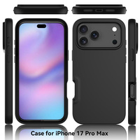 Coque en TPU pour iPhone 17 Pro Max Anti-empreintes digitales Antichoc Business Design avec porte-carte et protecteur de caméra Prix d'usine