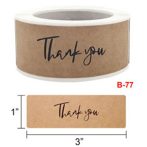 <span class=keywords><strong>ส</strong></span>ติกเกอร์กระดาษคราฟท์ไวนิลม้วนป้ายขอบคุณสติกเกอร์ขอบคุณขนาด2นิ้ว<span class=keywords><strong>ส</strong></span>ติกเกอร์ขอบคุณที่สนับสนุนธุรกิจขนาดเล็กขอ<span class=keywords><strong>ง</strong></span>ฉัน - Product Image 4