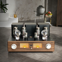 MONA 50W Çift Ön Amplifikatörlü KT88 Push-Pull Tüp Ev Tipi Amplifikatör 2.0 Kanal Metal Gövde Ultra Lineer Triyot Anahtarlama Uzaktan Kumanda