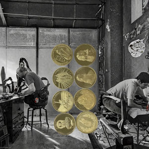 2025 Gedenkmünze Gold Hartem ail Legierung poliert lackiert Guss Druckguss Bronze/Messing graviert für Werbung Souvenir - Product Image 3