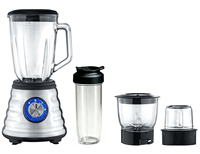 Set Blender Multi-Fungsi 4-in-1 untuk Smoothie, Pencacahan, dan Penggilingan