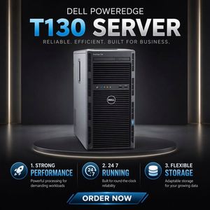 เซิร์ฟเวอร์ Dell Xeon E3-1220v6 3.4GHz Mini Poweredge Tower รุ่น T130 ลดราคาพิเศษ - Product Image 3