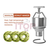 Machine électrique à modeler les donuts commerciale, entièrement en acier inoxydable, mini distributeur de donuts