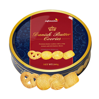 Biscuits au beurre de style danois de qualité supérieure, importés, en gros, OEM, assortiment de biscuits croustillants, boîte-cadeau de luxe