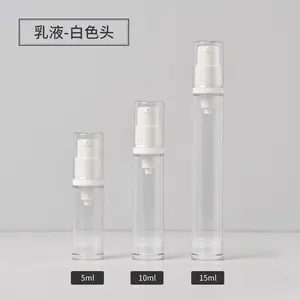 Pcr AS PP Resistant Vacuum Refillable Lotion Cream 30Ml 50Ml 100Ml Plastic Cosmetics Airless Serum Pump Bottle With Pump