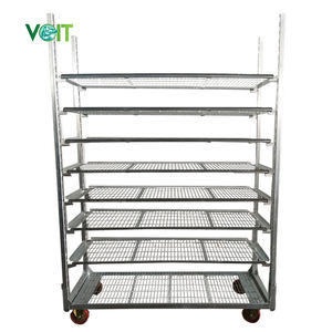 פלדה בנייה מתכווננת מדפים מתכווננים טיפול במפעל עגלה - Product Image 1