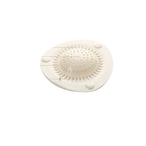 Filter Anti-clogging Deodorant Beige Kitchen Sewer Hair Filter Silicone Reusable Hair Filter Pad Hair <b>Catcher</b> - Product Image 5