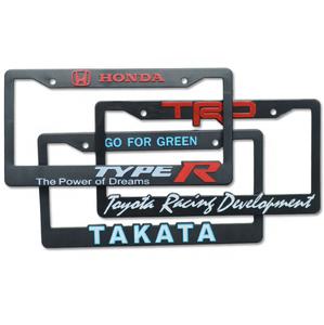 Cadre de <span class=keywords><strong>plaque</strong></span> <span class=keywords><strong>d</strong></span>'<span class=keywords><strong>immatriculation</strong></span> JDM personnalisée en plastique ABS, porte-<span class=keywords><strong>plaque</strong></span> <span class=keywords><strong>d</strong></span>'<span class=keywords><strong>immatriculation</strong></span> de véhicule, européen et américain, 1 pièce - Product Image 4