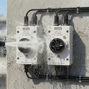 Si&hel 600V 1000V 1200V TUV CB CE Interruptor Isolador CC Fotovoltaico 16A 32A 4P para Energia Solar Externa à Prova d'Água IP66 50Hz ABS Cobre - Product Image 1