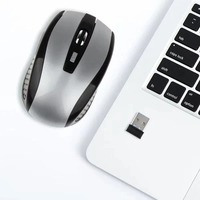 Souris sans fil, souris optique silencieuse et fine 2,4 G pour ordinateur portable, PC, avec récepteur USB