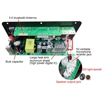 AC/DC D100W 100-300W 2.0 canaux voiture BT amplificateur Audio carte karaoké haut-parleur Subwoofer basse Hifi Amplificador conseil