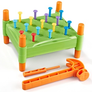 Jouets éducatifs pour l'apprentissage précoce des puzzles, Jeux sensoriels pour enfants de reconnaissance des couleurs, de concentration et de motricité fine avec marteau de jeu - Product Image 6