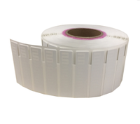 45x18mm 60x25mm Rfid sur autocollant en métal UHF 865-928mhz Rfid adhésif étiquette en métal