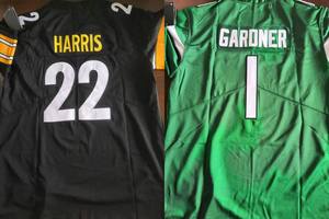 Jersey Sepak Bola Amerika Ukuran Plus Kustom, Nomor dan Nama Dicetak, Jahitan Pendek, Bernapas, Cepat Kering, Menyerap Keringat, Untuk Latihan Tim - Product Image 6
