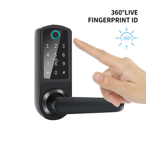 Serrure de porte numérique à empreintes digitales anti-espionnage avec application TTLock 5 en 1 pour la maison/<span class=keywords><strong>Airbnb</strong></span>/appartement - Product Image 3