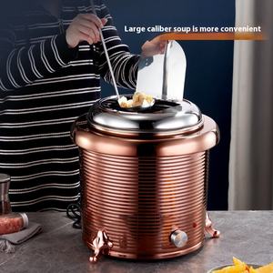 หม้อโจ๊กสแตนเลสไฟฟ้าเชิงพาณิชย์พร้อมฉนวนกันความร้อนมุกสำหรับใช้ในโรงแรมและร้านอาหาร - Product Image 2