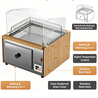 Machine Commerciale Intégrée KSJ-10Qty-1 pour la Cuisson et le Maintien au Chaud des Patates Douces, Cuiseur à Patates avec Fonction de Maintien au Chaud pour Magasins de Proximité