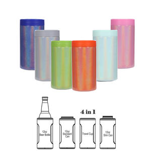 New watersy 12oz 4 in 1 Double Walled Stainless Steel Vacuum Insulated Beer Beverage <b>bottle</b> Can tumbler <b>Soda</b> Holder Cooler - Product Image 6