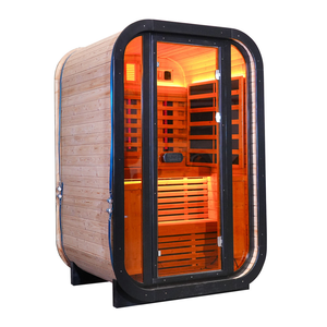 Artículo Popular: Sauna de Infrarrojos de Cedro Rojo para 1-2 Personas, Cabina de Sauna de Infrarrojos para Desintoxicación y Relajación, para Hogar y Jardín - Product Image 2