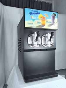 Double Slush <b>Maker</b> Iced <b>Tea</b> Drink Making Machine - Professional Commercial Slush Making Machine And Soft Drinks House Machine - Product Image 2