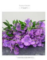 Fleurs artificielles de glycine, longues guirlandes de fleurs de haricot, pour décoration de mariage, plantes suspendues pour plafond intérieur, rotin violet