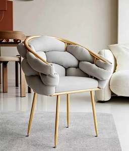 Nail Chair Light Luxury Premium Customer Chair Female Backrest Dressing Table Stool Cream Style Makeup Chair - Product Image 4