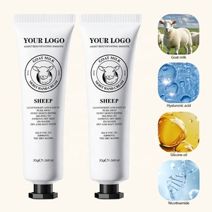 Crème <span class=keywords><strong>pour</strong></span> les mains au lait de chèvre, crème hydratante naturelle blanchissante <span class=keywords><strong>pour</strong></span> peaux très sèches, réparation nourrissante, lotion, marque privée OEM - Product Image 6