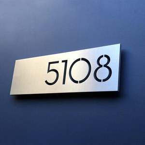 Brand new sign Acryl Nummer Plakette Raum Nummern schild 3D Hintergrund beleuchtete Nummer Beschilderung Bodens child - Product Image 5