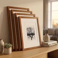 Massivholz-Bilderrahmen 8x10 11x14 Tischaufsteller Wandmontage Fotorahmen mit HD-Glas für Heim- und Bürodekoration