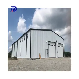 low cost large span steel space frame structure building prefab workshop warehouse house