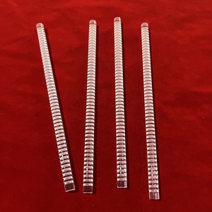 Barra cilindrica in vetro di quarzo <span class=keywords><strong>trasparente</strong></span>, fusione di silice, con fessure. - Product Image 6