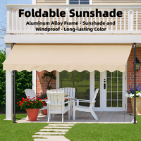 Auvent rétractable sans perçage, auvent de magasin, pare-soleil pour balcon et avant-toit, pour usage domestique et commercial, vente en gros disponible