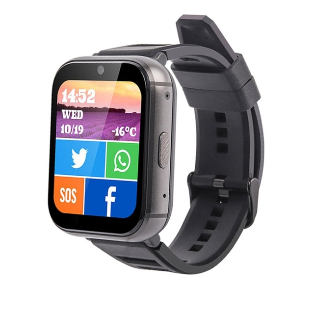 UNIWA DM66 4G Calling Smart Watch 2GB+16GB 1.99 Inch IPS Screen Android 9.0 Support WiFi GPS 4G Smartwatch Phone