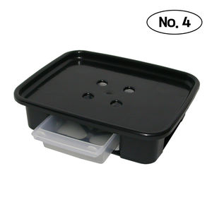 Plafarm Premium – Sous-plate rectangulaire épais noir en plastique avec réservoir d'eau pour grands pots de fleurs lourds – Protection du sol - Product Image 2