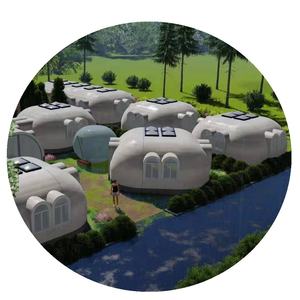 Cabine portable thaïlandaise à deux étages en briques, 100 mètres carrés, 50 mètres carrés, 50 m2, maisons préfabriquées - Product Image 1