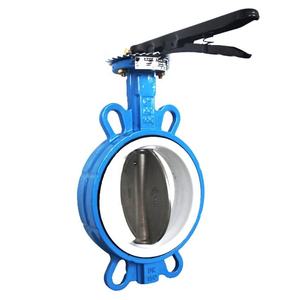 Vanne papillon à joint plat DI/SS304 4'' 6'' à bas prix, siège PTFE/EPDM PN10 BS EN DIN ANSI, personnalisable OEM, fonctionnement à faible couple - Product Image 4