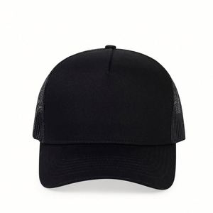 Casquette de baseball unisexe tendance à 7 panneaux avec visière incurvée et logo personnalisé, en maille, pour l'été et les activités de plein air – Vente en gros usine - Product Image 2
