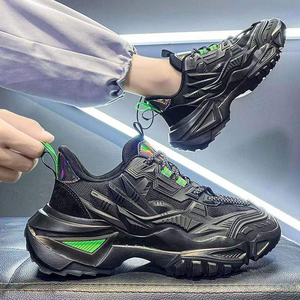 נעלי ספורט הסיטונאיות שחורות סוג של גברים מזדמנים האביב נעלי ספורט חדשות נעלי ספורט טרנד נעלי גברים מזדמנים - Product Image 3